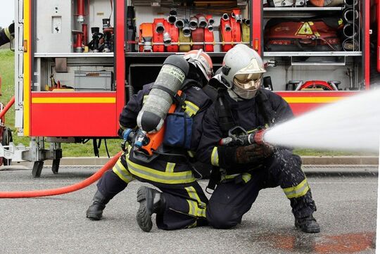 Les sapeurs pompiers en action !